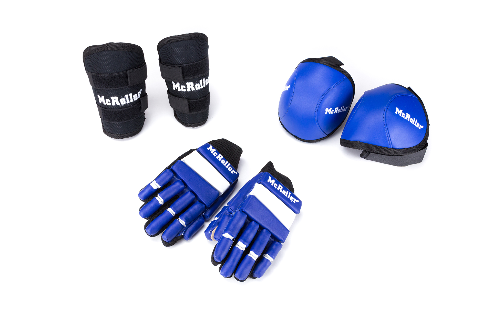 pack guantes rodilleras espinilleras hockey patines